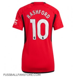 Manchester United Marcus Rashford #10 Replik Heimtrikot Damen 2023-24 Kurzarm